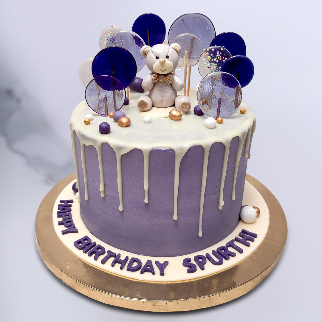 Teddy Bear with Lollipop Cake